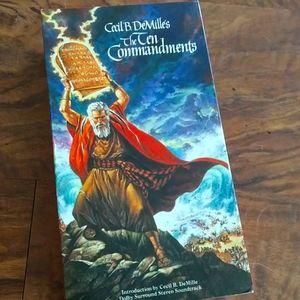 The Ten Commandments vintage VHS set
